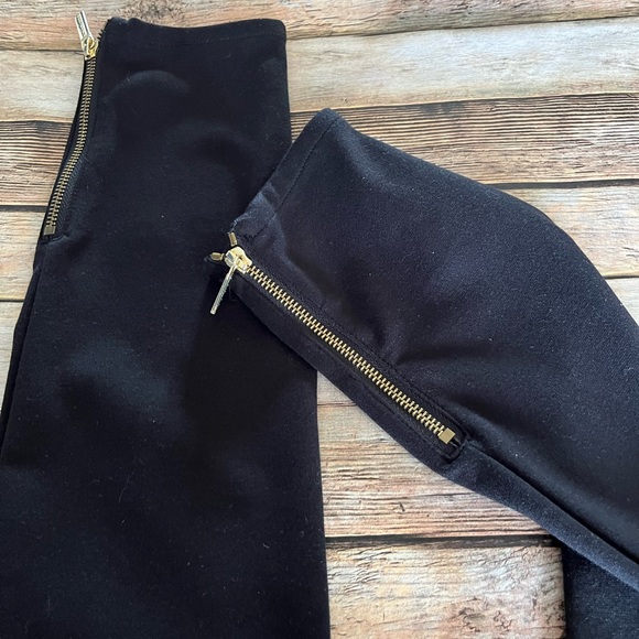 Michael MIchael Kors Black Skinny Leg Pants with Ankle Zippers SIze 4 - Picture 7 of 10